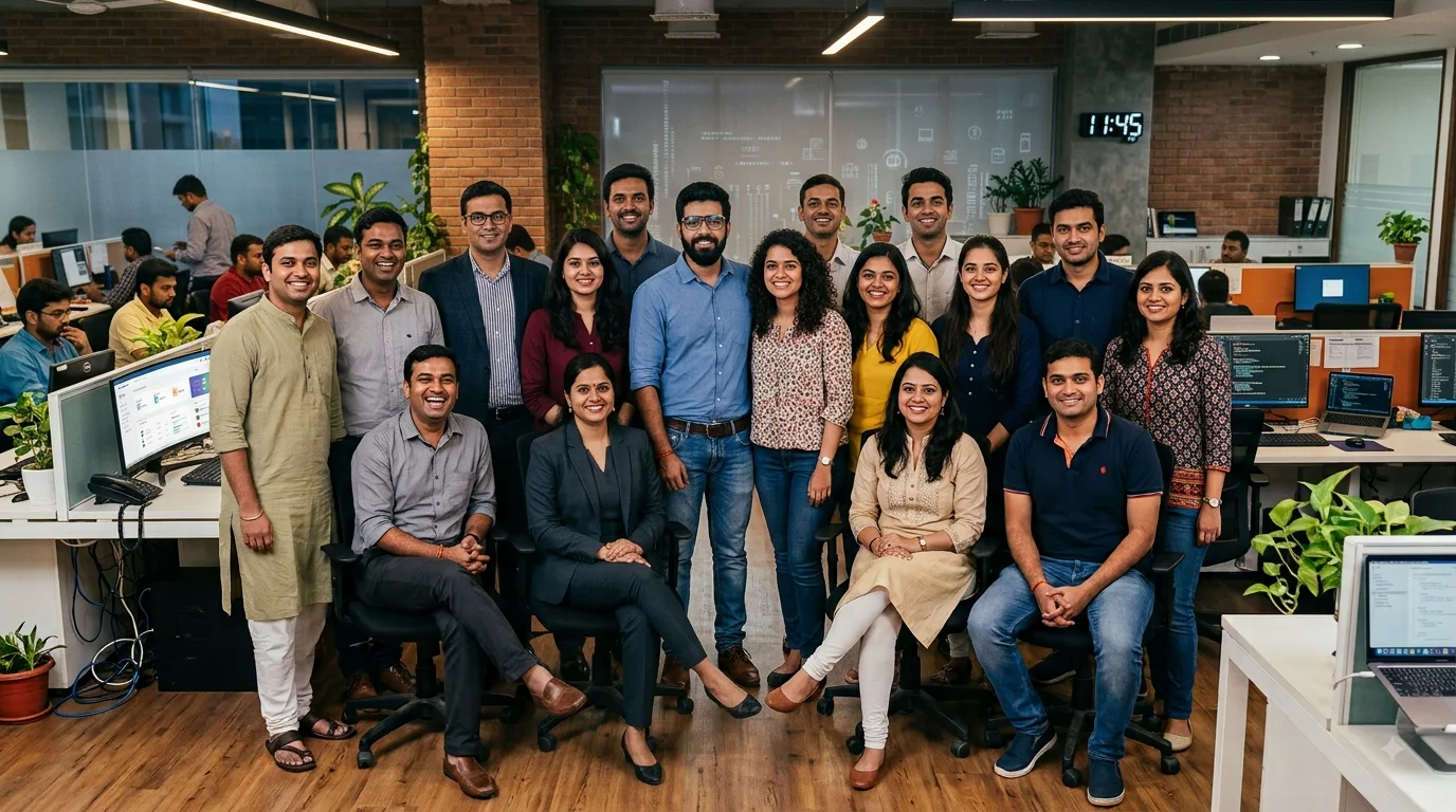 The DigitalOk team together in the office